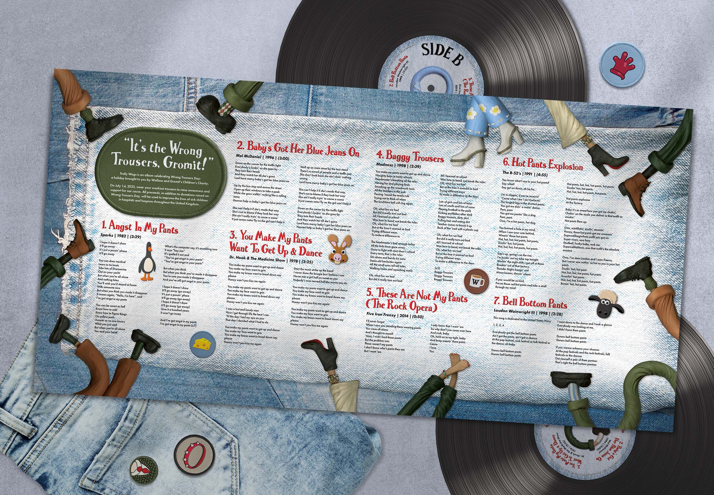 Trolly Wags Album Interior Spread Design