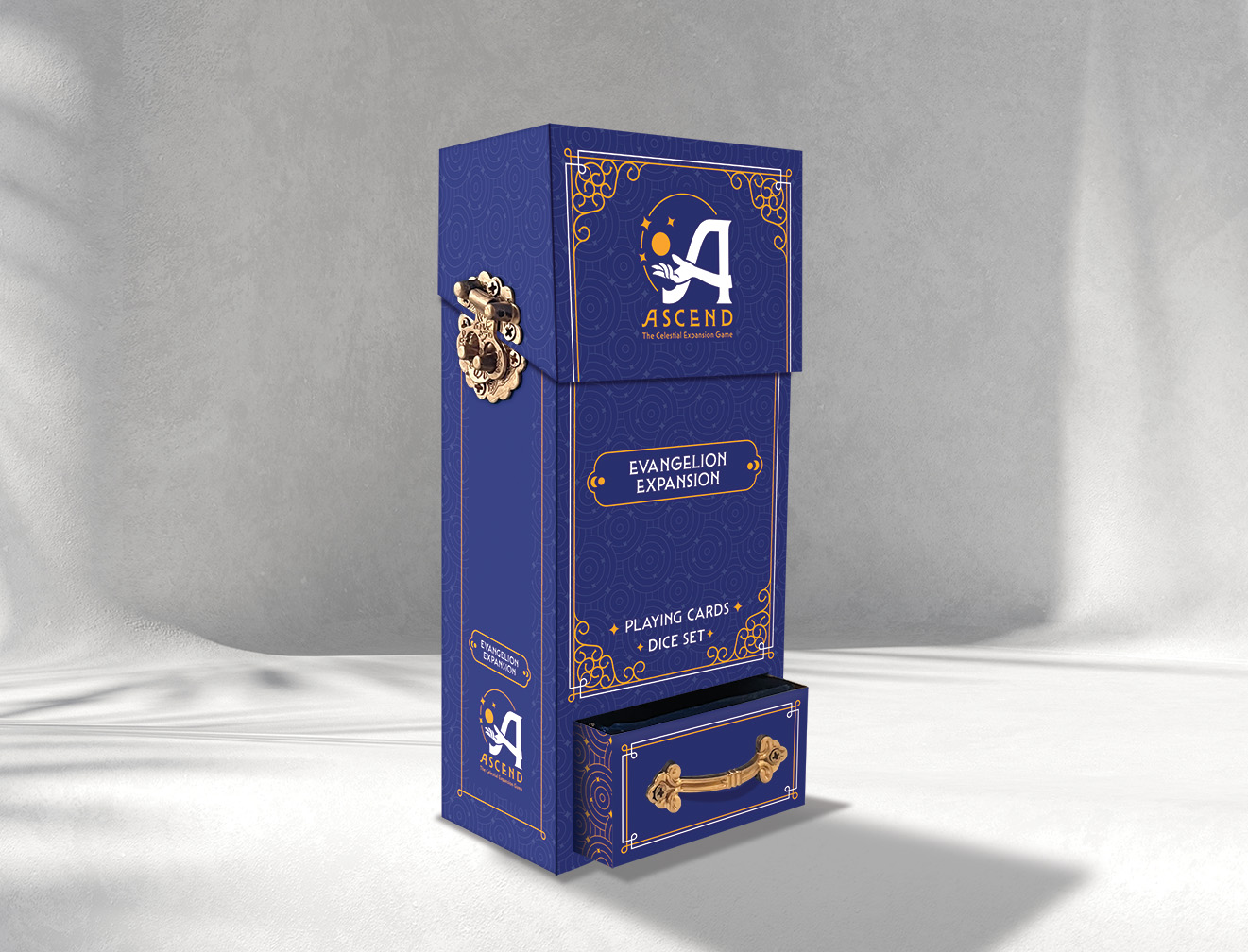 Ascend Playing Card and Dice Box Mockup