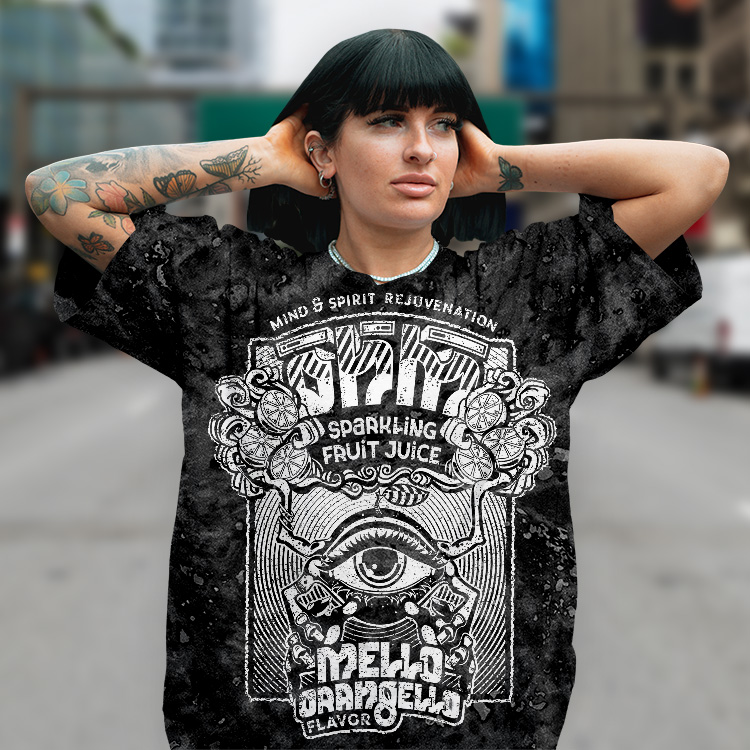 OHM Orangello Black TeeShirt