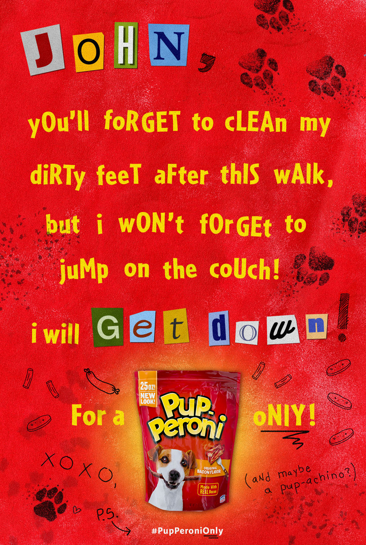 Pupperoni Only Park Poster Flat