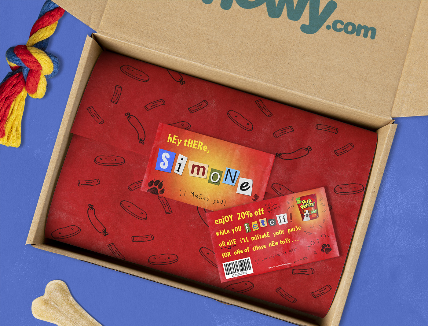Pupperoni Only Coupon Subscription Box Mockup